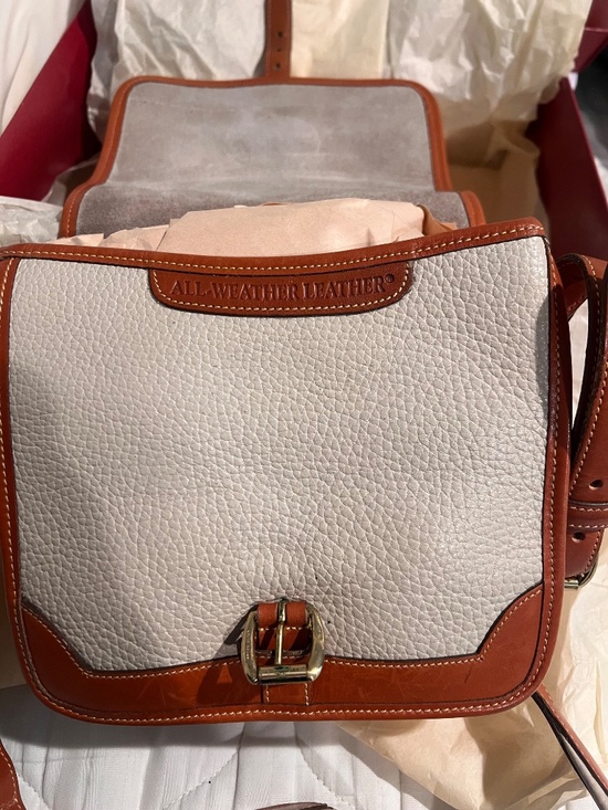 s-l400.jpg Dooney & Bourke Vintage All Weather Leather Small Surrey Bag - NWT
